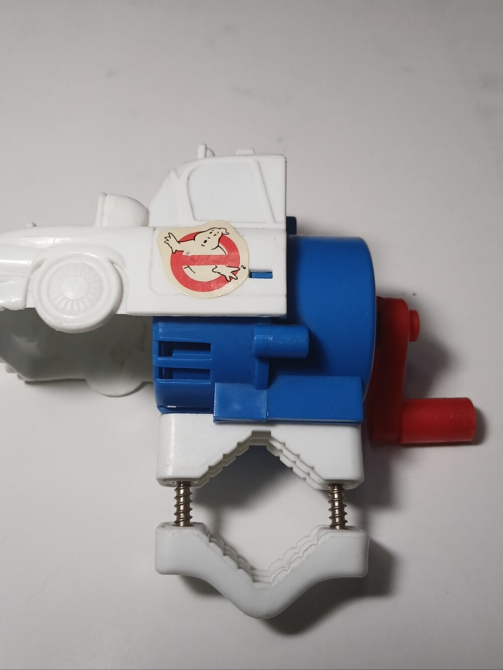 1984 McDonald's Columbia Pictures Ghostbusters ECTO 1 Bike Horn Toy Working